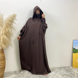 ชุดมุสลิมตะวันออกกลาง ชุดอาหรับ ชุดลำลองแบบมีฮู้ดสไตล์ตุรกี แฟชั่นสำหรับการละหมาด อบายะ ชุดอิสลามทรงหลวม - Product Image 6