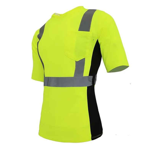Camiseta de Seguridad de Alta Visibilidad con Franjas Reflectantes Amarillas, Manga Corta, Clase 2, Ropa de Trabajo, LED Intermitente, Producción Harry Johnson - Product Image 6