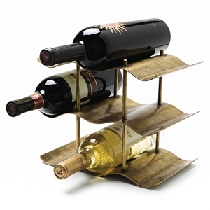 Wine Rack 6 Bottle Capacity Display Stand Home Furniture Metal Wine Bottle Holder <b>Freestanding</b> Geometric Wine Bottle Holder - Product Image 5