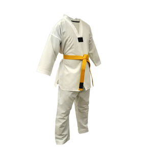 Prix d'usine, bonne qualité, uniforme de taekwondo personnalisé, matière en coton, costumes d'arts martiaux, vente en gros, uniforme de karaté pour adultes - Product Image 1