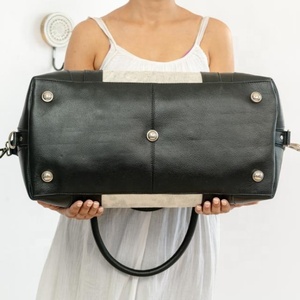 Bolsa de equipaje Hairon de piel de vaca de viaje, bolsa de lona Vintage de cuero para acampar y senderismo, bolsa de fin de semana hecha a mano para hombres y mujeres - Product Image 4