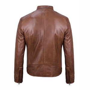 Veste en cuir sur mesure de nouvelle conception, veste en cuir noir de haute qualité pour hommes, vêtements de créateur pour hommes, veste à prix bas - Product Image 6