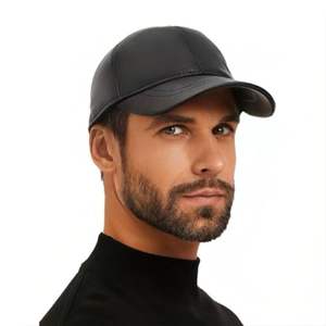 Gorra de Béisbol de Cuero Vacuno Auténtico al por Mayor, Logotipo Personalizado, Correa Ajustable, Visera Curva, Fabricante OEM - Product Image 3