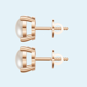 Heerani Jewels Prong <b>Set</b> Sapphire Rose Gold Plated <b>Stud</b> <b>Earrings</b> 925 Sterling <b>Silver</b> Classic Women's Jewelry - Product Image 3