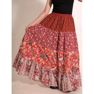Boho Festival Cotton Patchwork Maxi <b>Skirt</b> Handmade <b>Long</b> Indian <b>Skirt</b> Women <b>Summer</b> Outfit - Product Image 5