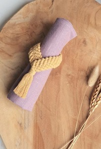 Serviette ronde en macramé pour décoration de table de mariage - Product Image 2