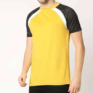 Camisetas casuales de color liso con logo personalizado para hombre, ropa a granel en stock, pacas de ropa variada, camiseta Ringer hecha en Pakistán - Product Image 1