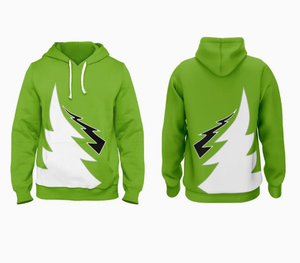Sudadera con Capucha Amarilla para Hombre con Estampado de Árbol Relámpago, Diseño Sublimado, Corte Regular Informal, Ropa de Otoño - Product Image 2