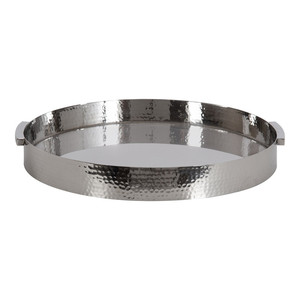 Elegante Bandeja Redonda de Metal Hecha a Mano para Servir Comida, Personalizable para la Cena del Ramadán, Decoración del Hogar a un Precio Accesible - Product Image 3