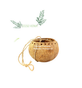 Natural Coconut Shell Plant Pot - Eco-Friendly Coconut <b>Hanging</b> Flower Pot For Home And <b>Garden</b> Bulk Supply by Eco2Go Vietnam - Product Image 6