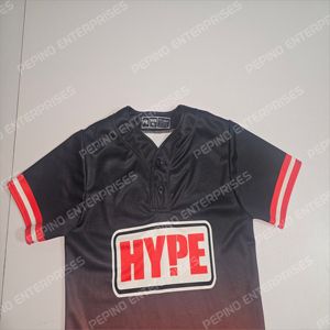Uniforme de baseball personnalisé pour homme, 100 % polyester, uni, col en V, manches courtes, fermeture à boutons réglables, évacuation de l'humidité - Product Image 4