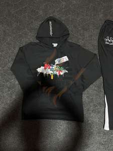 Sweat à capuche unisexe de luxe en coton brodé, design personnalisé, haute qualité, écologique, service OEM - Product Image 2