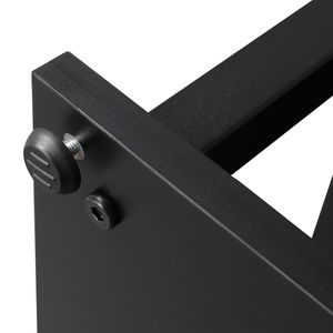 Supporto per Piante a Mezzaluna in Ferro e Legno per Arredo Giardino, Balcone, Patio o Prato - Product Image 5