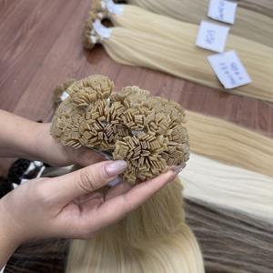 ต่อผมแท้แบบเคราตินปลายแบน คุณภาพพรีเมียม ผมตรงธรรมชาติ สีพีอาโน พร้อมส่งจำนวนมาก - Product Image 1