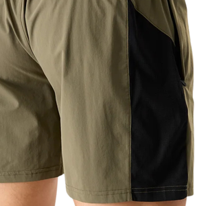 Shorts de course pour hommes, en maille unie, respirants, séchage rapide, légers, pour l'entraînement et le fitness, avec cordon de serrage, couleur olive - Product Image 5