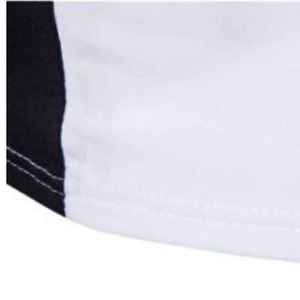 T-shirt à manches raglan blanches pour homme avec manches noires, col rond, coupe classique, décontracté, 100% coton, séchage rapide, écologique - Product Image 2