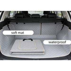 Housse de siège de <span class=keywords><strong>voiture</strong></span> pour <span class=keywords><strong>chien</strong></span> OEM, tapis de coffre imperméable pour animaux de compagnie avec rembourrage en éponge - Product Image 2