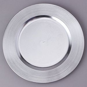 Contemporary Metal Charger <b>Plate</b> for Elegant Restaurant Wedding Reception and Home Table Decoration - Product Image 1