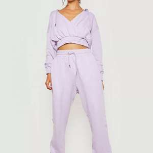 Sudadera corta con capucha y cordón para mujer, color marrón, informal - Product Image 4