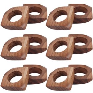 Anneau de serviette en bois artisanal exquis, offrant un charme distinctif pour des expériences culinaires de luxe - Product Image 2