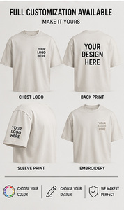 เสื้อยืดสตรีทแวร์พิมพ์ลายตามสั่ง ผ้าหนา 240 กรัม 100% ผ้าฝ้าย ทรงโอเวอร์ไซส์ ทรงบ็อกซี่ รับผลิตเสื้อผ้าแบรนด์ส่วนตัว MOQ ต่ำ - Product Image 5