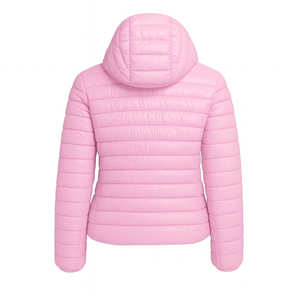 Chaqueta Acolchada con Capucha Personalizada de la Hermandad Gamma Phi Delta, Chaqueta de Alta Calidad con Bordado, Chaqueta Universitaria Acolchada para Mujer - Product Image 2