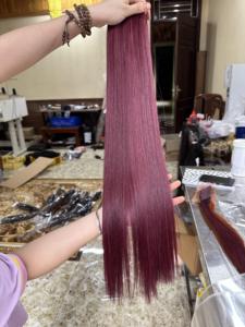 ผมตรงแบบ Bone Straight SHINHAIR สไตล์ 3 สีแดงไวน์ เกรด 12A ผมเวียดนามแท้แบบ Super Double Drawn สำหรับผู้หญิงผิวสี - Product Image 3
