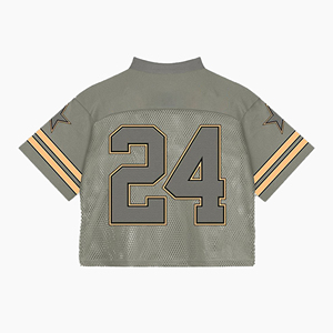Classic Retro American Football Jersey Vintage Style Athletic Sportswear Breathable Mesh Fabric 100% <b>Polyester</b> V-Neck Adjustable - Product Image 4