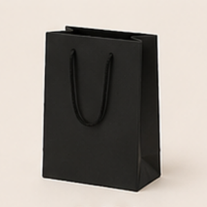 Elegantes Bolsas de Regalo de Papel Negro con Asas para Productos de Lujo - Product Image 4