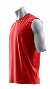 Nouveauté : T-shirts sans manches pour hommes en coton et polyester, prix de gros abordable, lavables - Product Image 2