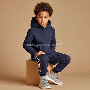 Sweat-shirt à capuche en coton tricoté décontracté et élégant pour garçons, anti-rétrécissement, imprimé, fabriqué au Bangladesh pour enfants - Product Image 2