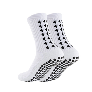Manufacture Wholesale <b>Long</b> Custom Anti <b>slip</b> Soccer Grip Socks with logo Cotton Socks with Letter Men Sport Socks - Product Image 2