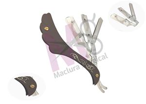 Maquinilla de afeitar recta desechable de acero inoxidable para peluquería con una sola hoja marca Maclura - Product Image 4