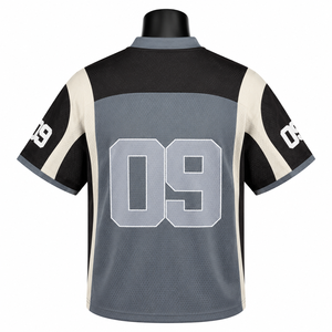 Maillot de football américain personnalisé pour hommes, maillot de sport en maille respirante, uniforme d'équipe, maillot d'entraînement à col en V - Product Image 2
