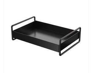 Bandeja de Servir de Hierro con Recubrimiento de Polvo Negro de la Mejor Calidad, Plato Decorativo de Diseño Moderno para Mesa, Almacenamiento de Alimentos, Decoración del Hogar - Product Image 4