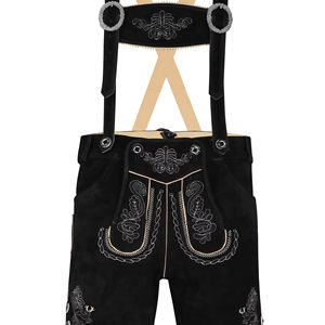 Lederhose sur mesure pour hommes, vêtements bavarois, Trachten, Lederhose courte de haute qualité en cuir véritable avec logo personnalisé 2026 - Product Image 1