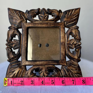 Cadre photo en bois massif de style antique, rustique et fait main, pour table, décoration vintage pour la maison, le bureau ou le salon - Product Image 3