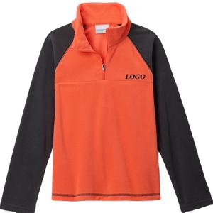 Sweat-shirt à col montant pour garçons avec design bicolore pour un look tendance, tissu respirant pour une coupe décontractée, haute qualité - Product Image 1