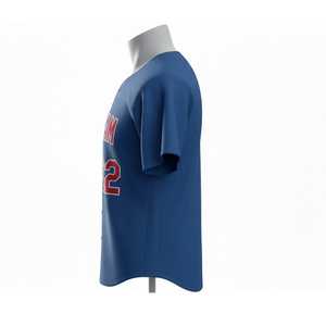 Camisetas de Béisbol Personalizadas al por Mayor, Impresión por Sublimación, 100% Poliéster, Malla Transpirable, Cuello en V, Manga Corta, Uniformes Deportivos Unisex - Product Image 5