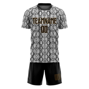 Tenues de football personnalisées, design à rayures par sublimation, kits complets, uniformes d'entraînement sportif, maillots de football à séchage rapide, qualité économique - Product Image 2