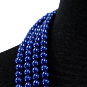 Collier Perle Bleue Or Sigma Élégant avec Pendentif Perlé, Bijou Tendance, Accessoire de Mode, Design Personnalisé, Cadeau, Vente en Gros - Product Image 5