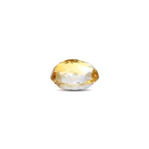 Natural Cat's Eye Citrine Loose Gemstone-6.4 Carat 4mm Yellow Certified Wholesale - Product Image 3