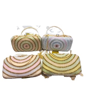 Luxury Handmade Embroidered <b>Clutch</b> Bags | Craftstages International Women's Evening <b>Wedding</b> Party Designer <b>Clutch</b> Purse Chain - Product Image 2