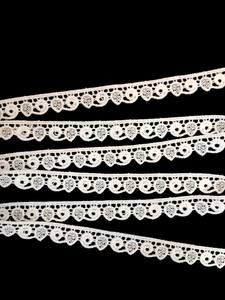Hot Sale Premium White Polyester Lace Trim – Delicate Geometric Circular Motif Edging Ribbon for Sewing, Garment Hemming - Product Image 3