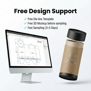 أنابيب شحن كرتونية فائقة القوة مع أغطية بلاستيكية، أنابيب شحن ملصقات مقاومة للضغط بطول مخصص - Product Image 3