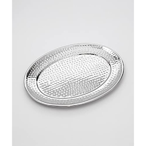 Plateau de service ovale en métal poli, fait main, design minimaliste, motif uni, pour assiettes, vaisselle de fête, utilisation à la maison ou sur la table à manger - Product Image 1