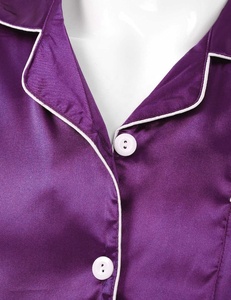 Conjuntos de pijamas de satén sedoso para hombre, camisa de manga corta, Top con calzoncillos bóxer, trajes para ropa de dormir, ropa de descanso para dormir - Product Image 3