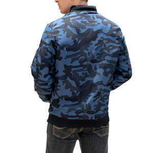 Chaqueta Bomber de Satén para Hombre de Alta Calidad, Acabado Liso, Ligera, Cortavientos, Estilo Casual Urbano, con Cierre - Product Image 2