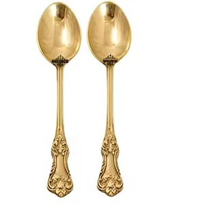 Ensemble de cuillères à café, à thé et à dessert en acier inoxydable, couverts en métal élégants et réutilisables pour la cuisine, la maison, le café, le restaurant, la salle à manger - Product Image 4