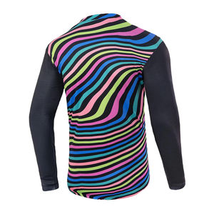 Maillot de vélo de montagne de haute qualité à manches longues, anti-UV, respirant, extensible, maillot de cyclisme OEM ODM, maillot de VTT - Product Image 2